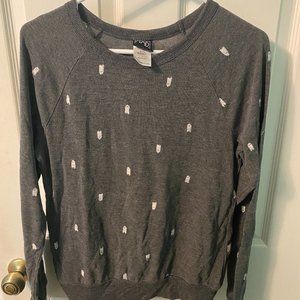 Halloween ghost grey sweater